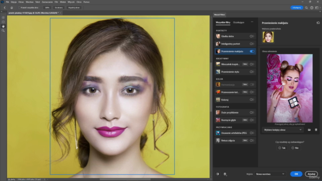 Kurs Adobe Photoshop – sztuczna inteligencja Neural Filters – Screenshot 3