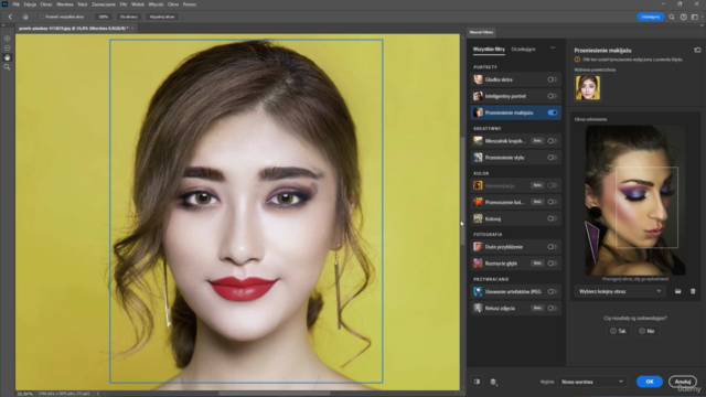 Kurs Adobe Photoshop – sztuczna inteligencja Neural Filters – Screenshot 4