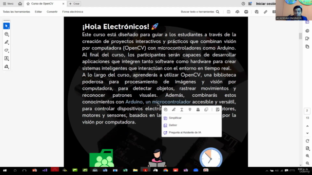 OpenCV para la Electrónica: Proyectos Prácticos con Arduino – Screenshot 1