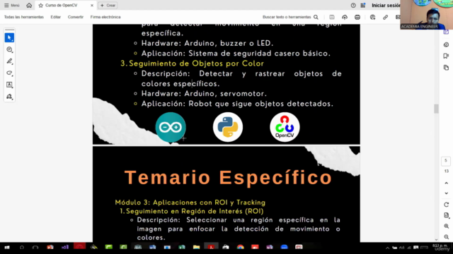 OpenCV para la Electrónica: Proyectos Prácticos con Arduino – Screenshot 3