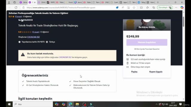 Sıfırdan Profesyonelliğe Teknik Analiz Ve Yatırım Eğitimi – Screenshot 3