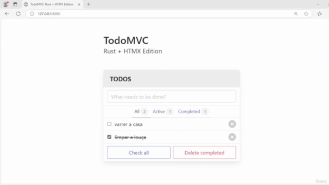 Framework Axum: Construa um App Todo Interativo com Rust – Screenshot 2