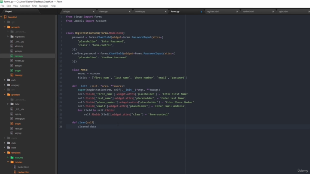 Advanced Python Django Ecommerce Website Development Course – Screenshot 2
