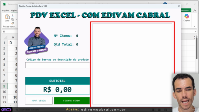 Parte 2 - Domine VBA Criando um PDV Simples no Excel – Screenshot 3