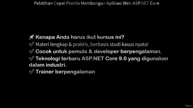 Pelatihan Cepat Praktis Membangun Aplikasi Web ASP.NET Core – Screenshot 4