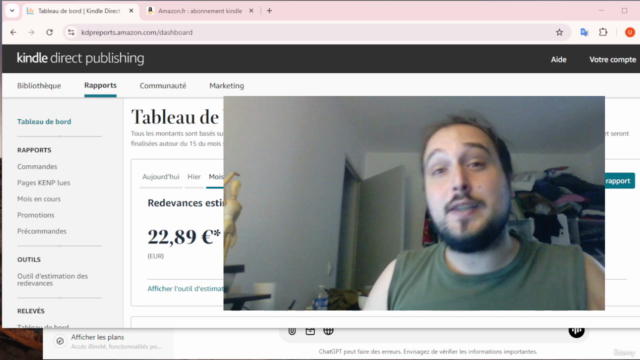 Créer un business pour vivre de ses livres avec ChatGPT – Screenshot 1