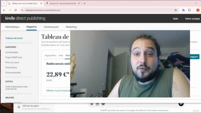 Créer un business pour vivre de ses livres avec ChatGPT – Screenshot 2
