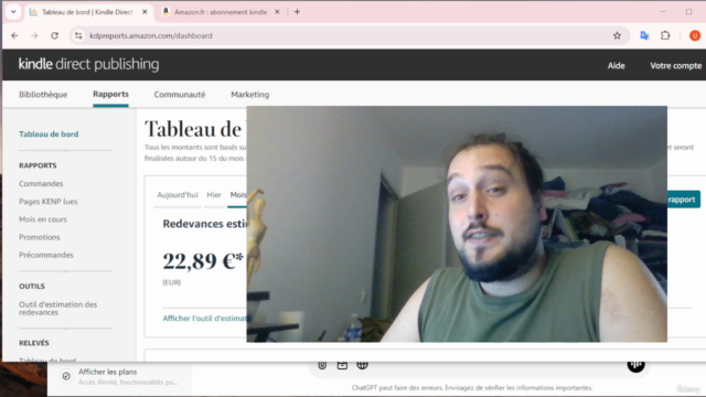 Créer un business pour vivre de ses livres avec ChatGPT – Screenshot 3