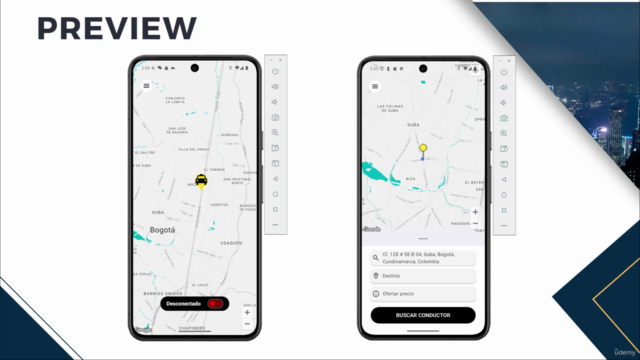 Crea una APP clone de InDriver UBER con Kotlin Django MySQL – Screenshot 2