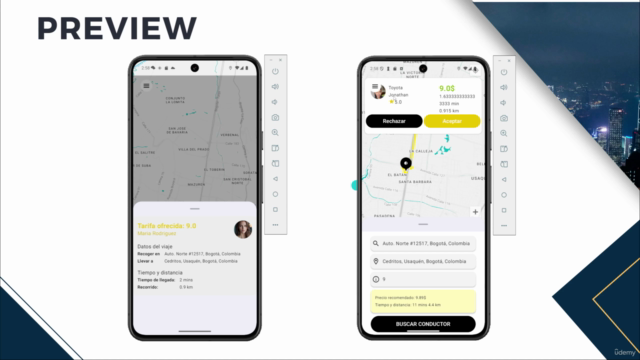 Crea una APP clone de InDriver UBER con Kotlin Django MySQL – Screenshot 3
