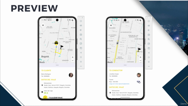 Crea una APP clone de InDriver UBER con Kotlin Django MySQL – Screenshot 4