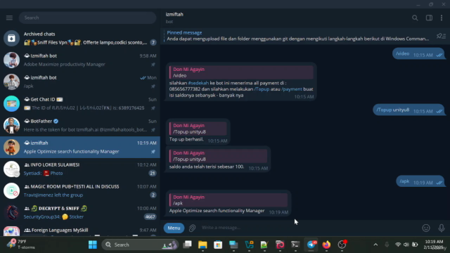 Review Cara Menggunakan Bot Izmiftahbot telegram – Screenshot 2