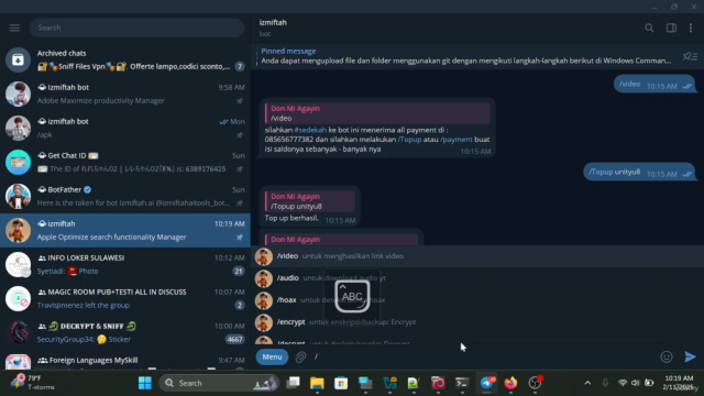 Review Cara Menggunakan Bot Izmiftahbot telegram – Screenshot 3