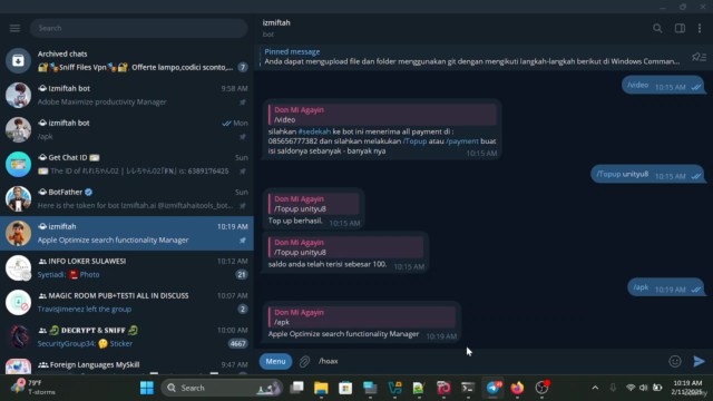 Review Cara Menggunakan Bot Izmiftahbot telegram – Screenshot 4