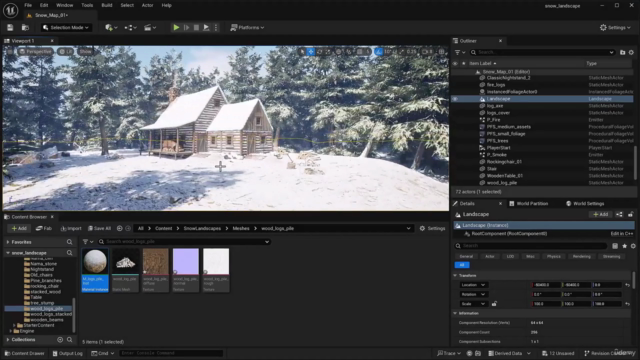 Creating snow environments for Blender & Unreal – Screenshot 4