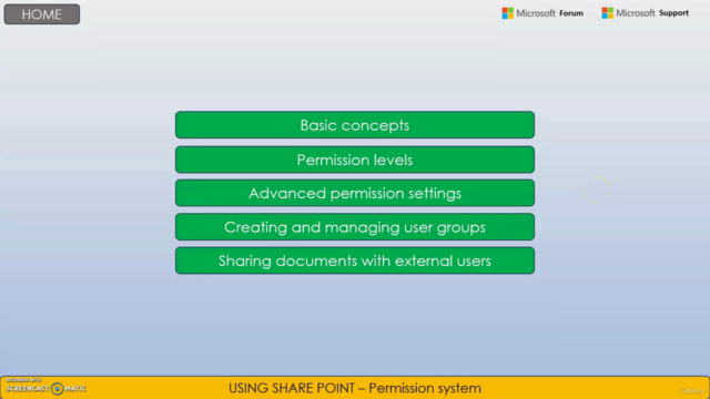 Permissions system in Share Point + Microsoft certification – Screenshot 2