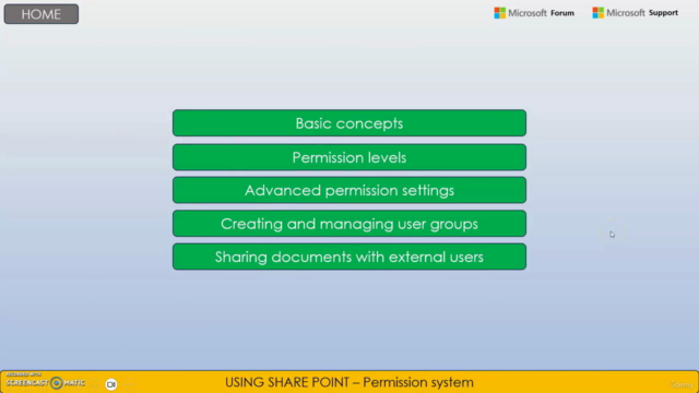 Permissions system in Share Point + Microsoft certification – Screenshot 3