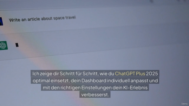 ChatGPT Plus 2025: Dashboard & Einstellungs-Guide – Screenshot 1