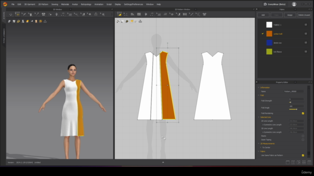 Marvelous Designer (ABC) Tools Practice Course for Beginners – Screenshot 2