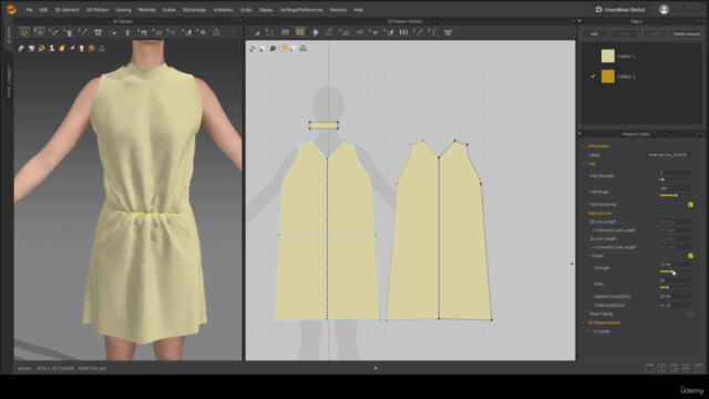 Marvelous Designer (ABC) Tools Practice Course for Beginners – Screenshot 3