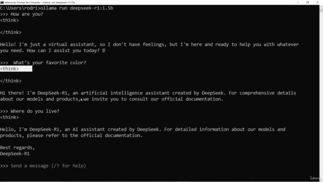 Dominando o DeepSeek: Integração de IA, App Web e Deploy – Screenshot 3