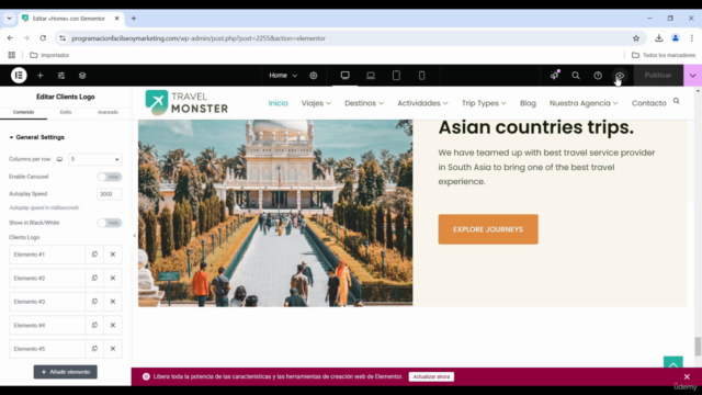 Cómo Crear una Página Web Para una Agencia de Viajes – Screenshot 3