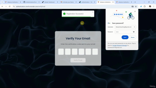 Advance MERN Authentication & Secure Email Integration – Screenshot 1