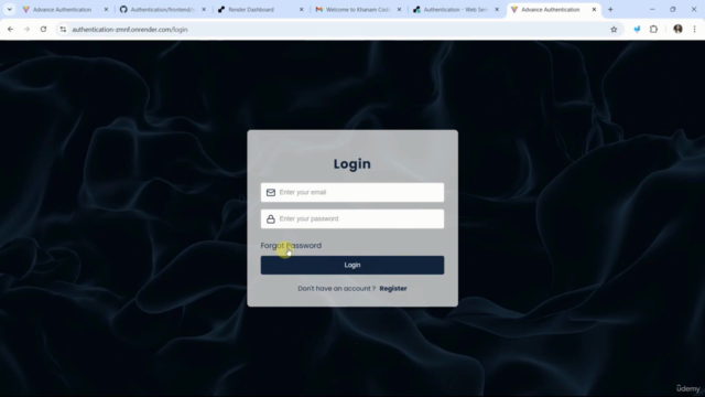 Advance MERN Authentication & Secure Email Integration – Screenshot 4