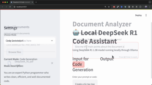 DeepSeek AI R1 & Ollama Guide: Build Local AI Applications – Screenshot 4