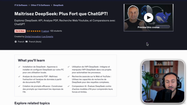 Maîtrisez DeepSeek: Plus Fort que ChatGPT! (version 2025) – Screenshot 1