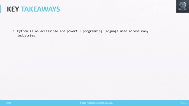 INTRODUCTION TO PYTHON - Hands-on course (no exam). – Screenshot 4