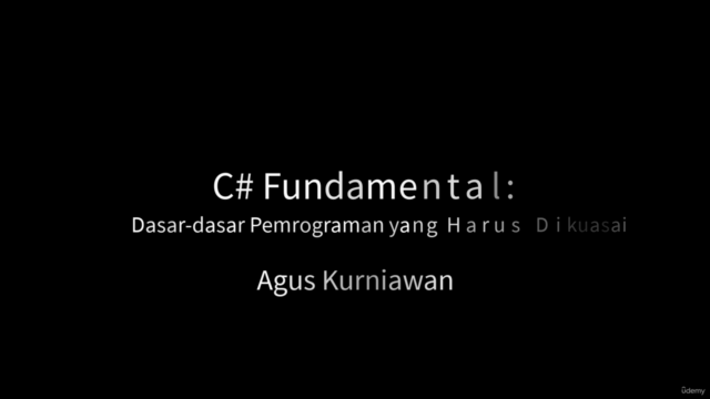 C# Fundamental: Dasar-dasar Pemrograman yang Harus Dikuasai – Screenshot 1