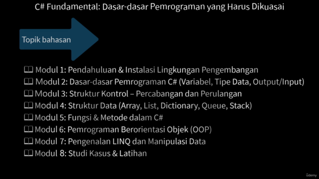 C# Fundamental: Dasar-dasar Pemrograman yang Harus Dikuasai – Screenshot 2