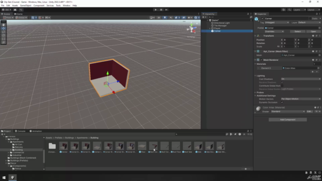 Procedural City Generation in Unity C#: Grid-Based & Modular – Screenshot 3