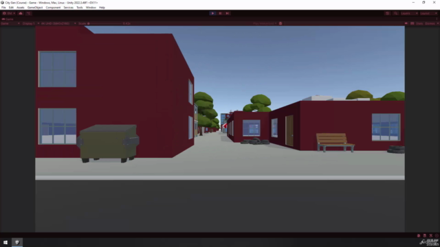 Procedural City Generation in Unity C#: Grid-Based & Modular – Screenshot 4