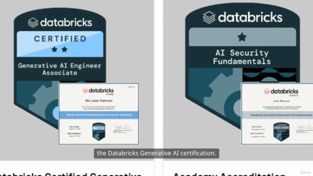 Databricks Certified Generative AI Engineer: Practice Tests – Screenshot 1