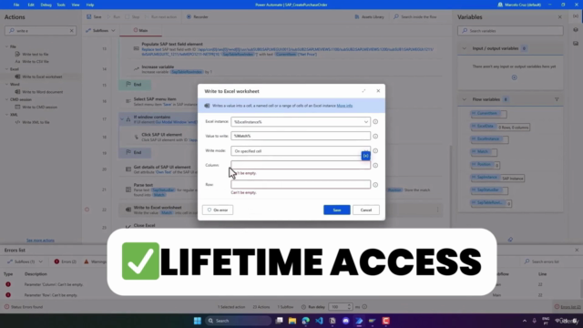 SAP GUI automation with Power Automate Desktop – Screenshot 4