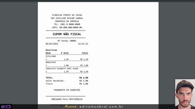 Parte 3 - Domine VBA Criando um PDV Simples no Excel – Screenshot 4