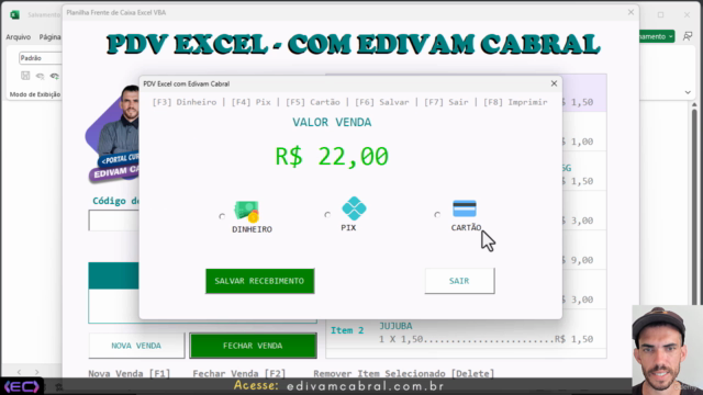 Parte 4 - Domine VBA Criando um PDV Simples no Excel – Screenshot 2