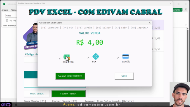 Parte 5 - Domine VBA Criando um PDV Simples no Excel – Screenshot 2
