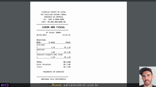 Parte 5 - Domine VBA Criando um PDV Simples no Excel – Screenshot 3