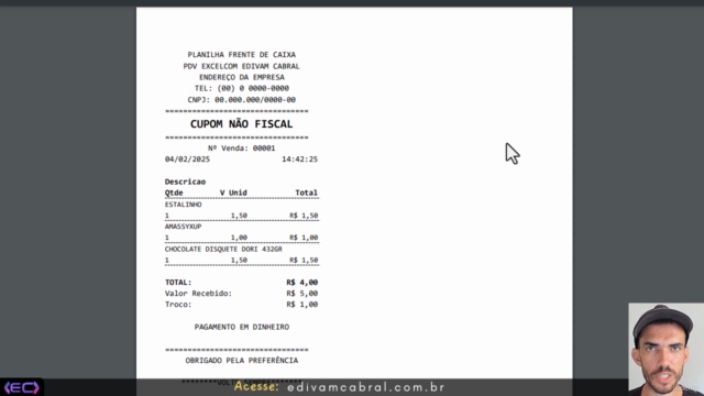 Parte 5 - Domine VBA Criando um PDV Simples no Excel – Screenshot 4