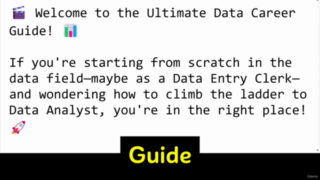 Ultimate Data Career Guide: From Data Entry to Data Expert – Screenshot 1