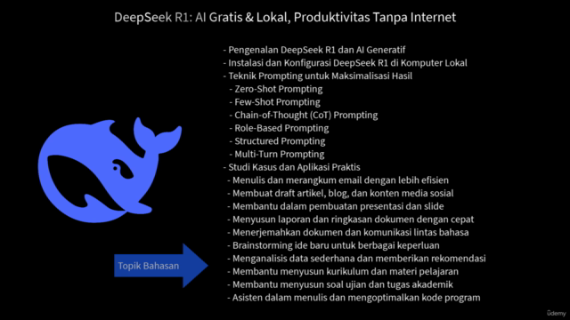 DeepSeek R1: AI Gratis & Lokal, Produktivitas Tanpa Internet – Screenshot 2