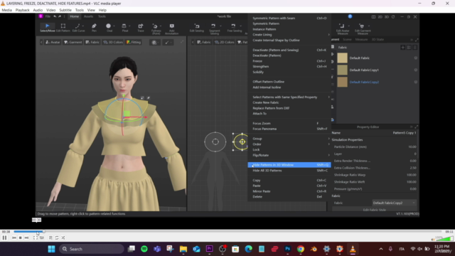 Style3d Atelier Hands-on Tool Practice – Screenshot 1