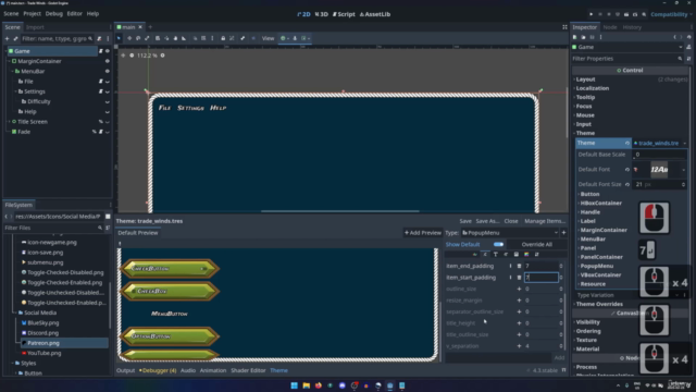 Master Godot UI: Interfaces with Control Nodes (2024) – Screenshot 4
