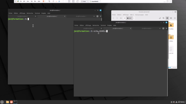 SHELL l'interpréteur de ligne de commande – Screenshot 1