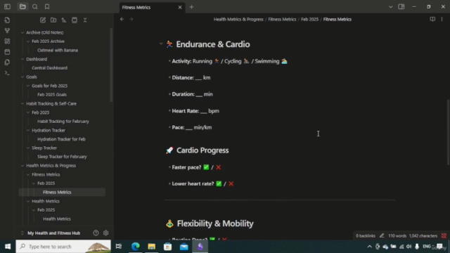 Master Your Health and Fitness Goals with Obsidian. – Screenshot 3