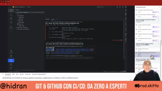 Git & GitHub: Da Zero a Esperto con CI/CD e Workflow – Screenshot 4