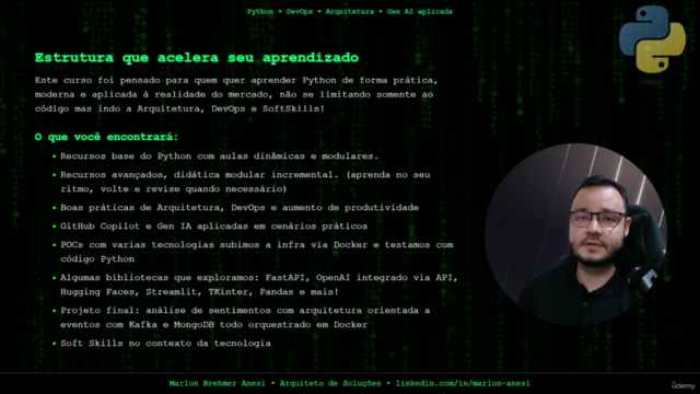 Python Completo: do código à Arquitetura, DevOps e GenAI! – Screenshot 1